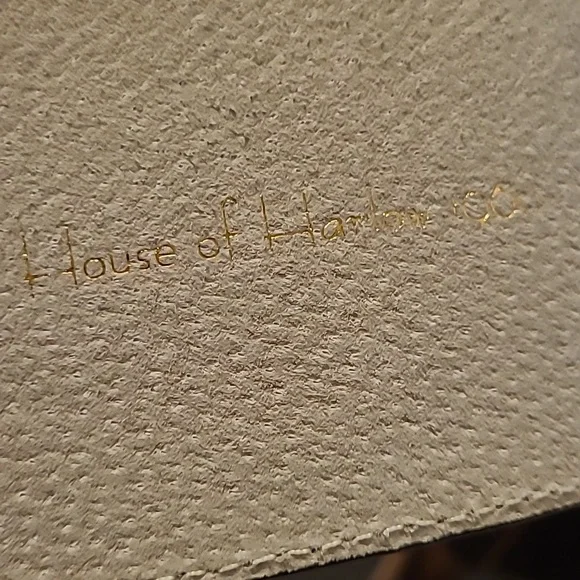 House Of Harlow 1960 Suede/Genuine Leather Black Belt - Size M/L